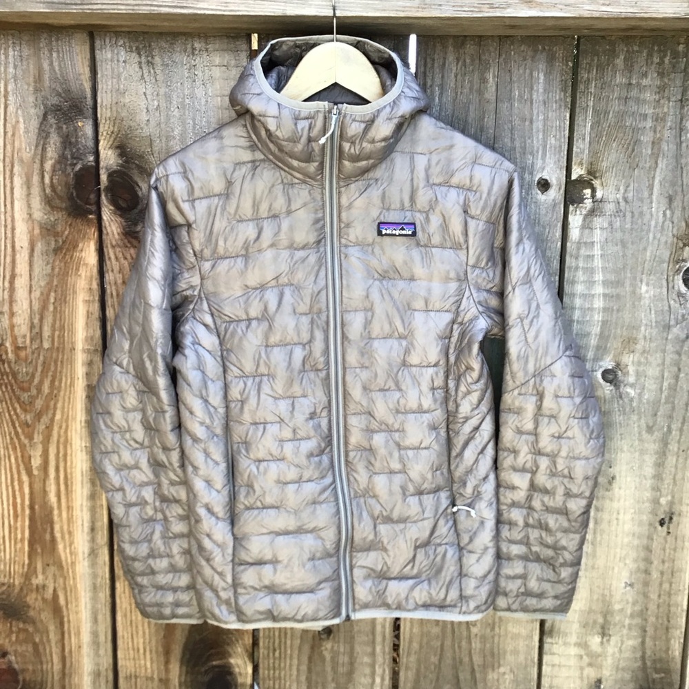 Patagonia Gray micro nano puff micropuff Jacket hoodie